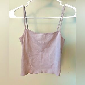 RVCA / Cropped / Distressed / Spaghetti Strap / M